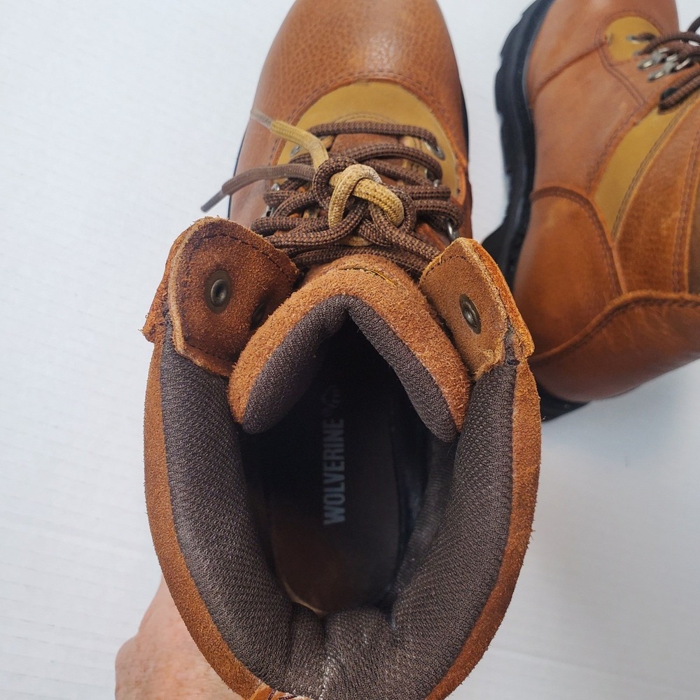 Wolverine Floorhand Steel Toe Work Boots Mens 10M Brown Leather W04013 EH - Picture 8 of 14